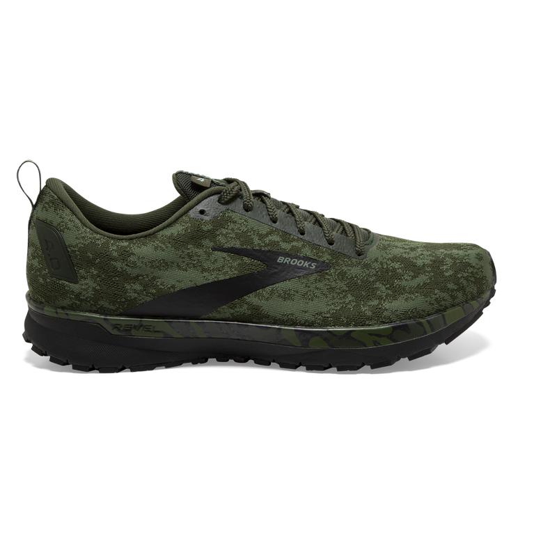 Brooks Revel 4 Road Running Shoes - Men's - Bronze Green/Black/Green (17290-OPYR)